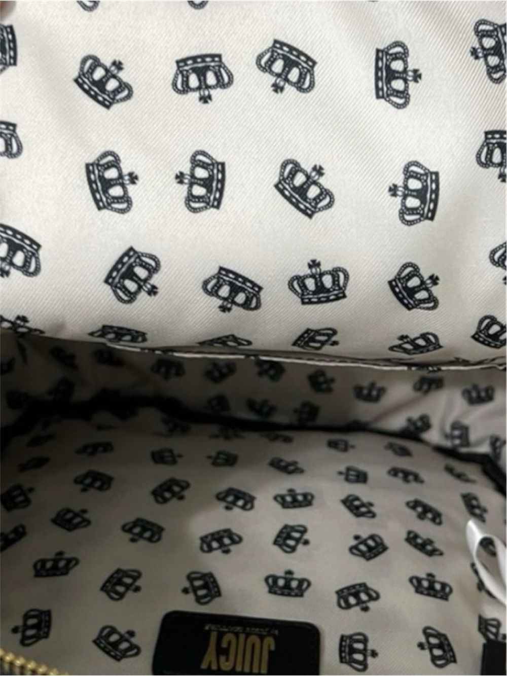 New NWT Juicy Couture Logo design Royal Sports Backpack Book bag with coin pouch - Picture 6 of 6